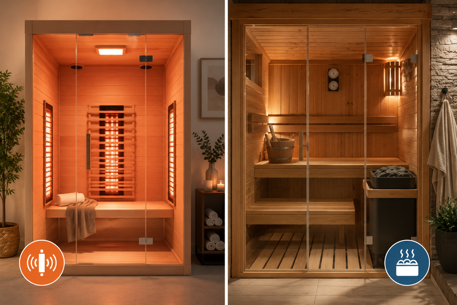 Infrarotsauna vs. finnische Sauna: Der umfassende Vergleich der Wellness-Klassiker