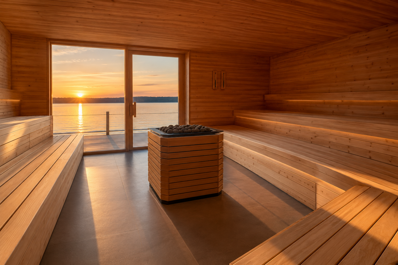 Die größte Seesauna Deutschlands und 3 Top-Thermen (KI-generiert)