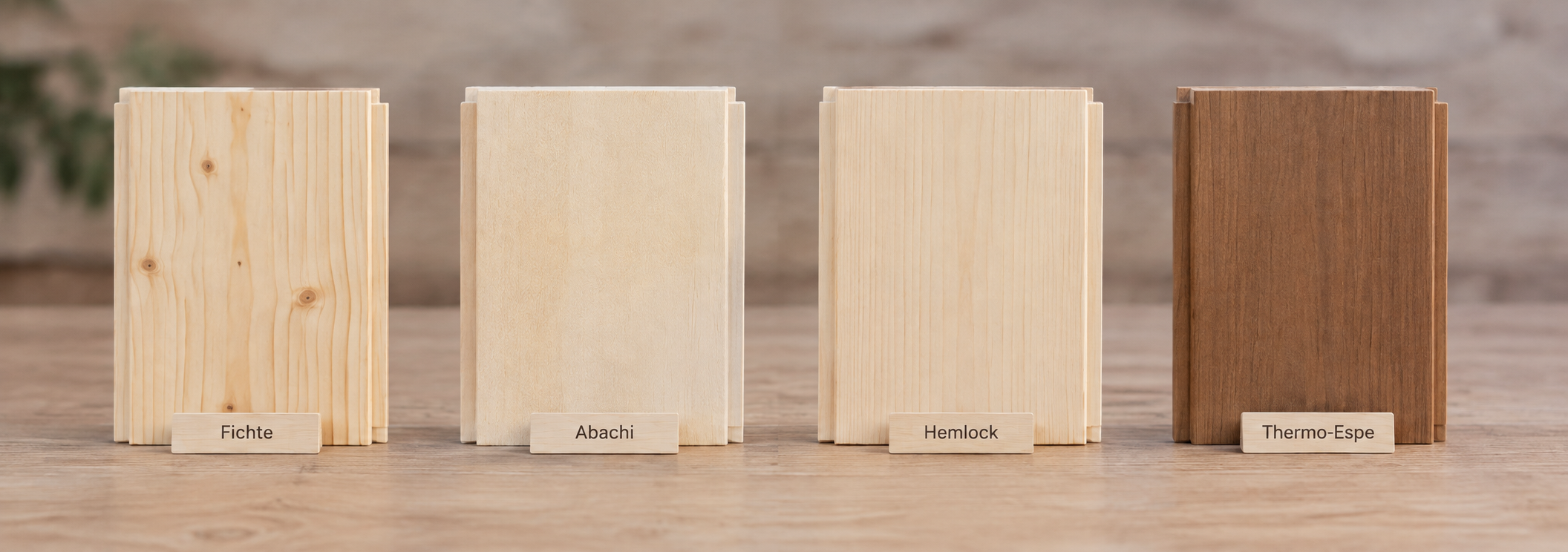 Saunaholz kaufen: Fichte, Abachi, Hemlock oder Thermoholz (KI-generiert)