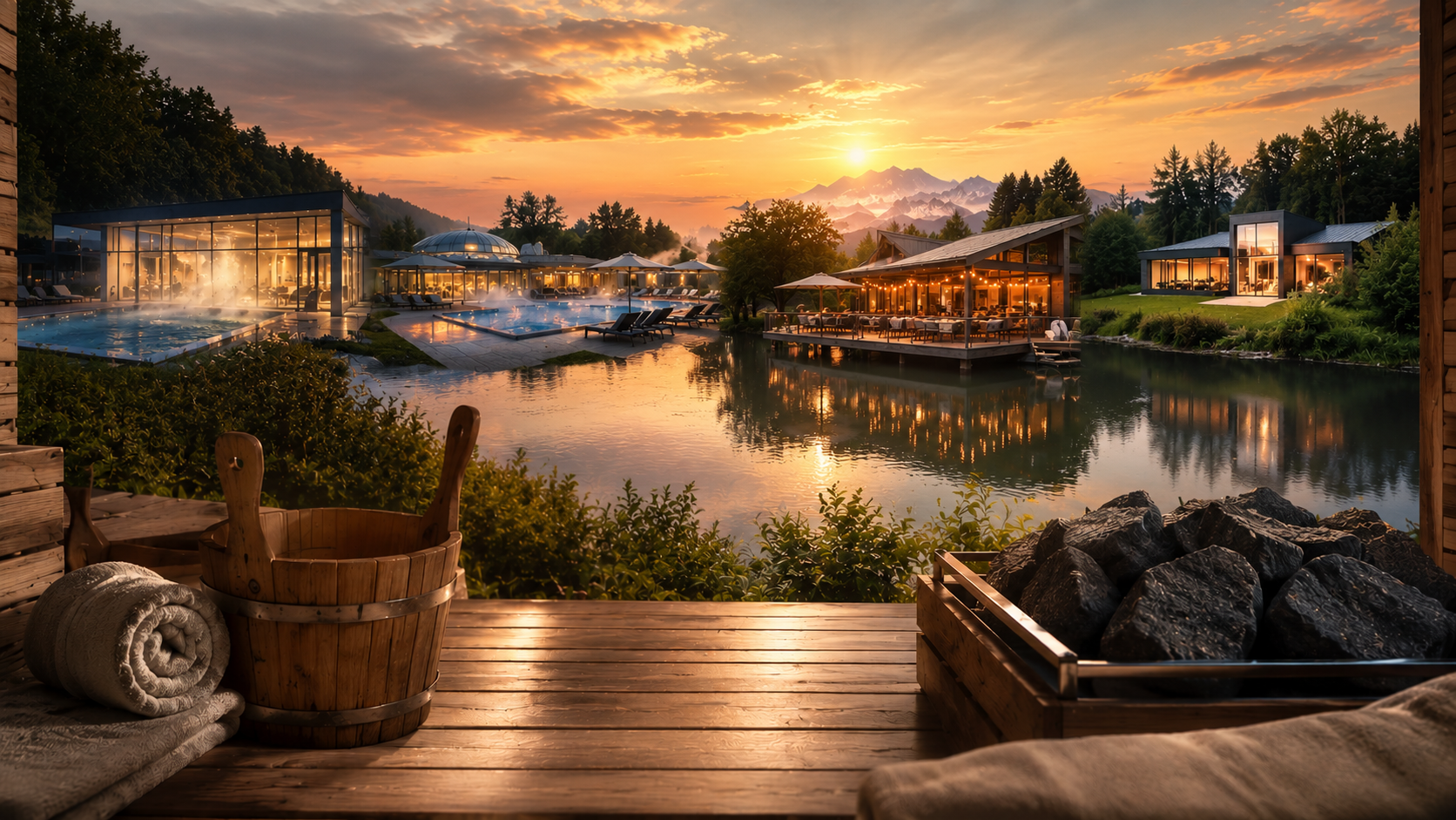 Saunen in Deutschland: 4 Wellness-Highlights entdecken (KI-generiert)